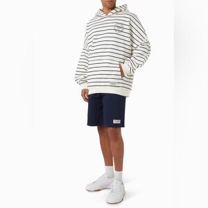 NWT THE GIVING MOVEMENT STRIPPED LOGO HOODIE IN ORGANIC COTTON blend s 2XL MEN